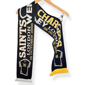 New Orleans Saints SD Chargers Knit Scarf Reversible Commemorative '08 London UK